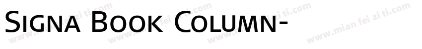 Signa Book Column字体转换